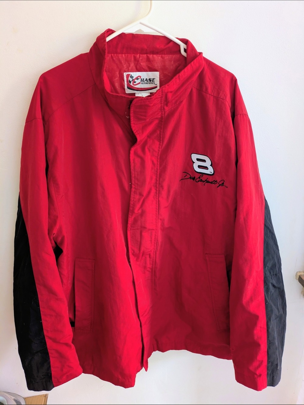 Chase Authentics Red Jacket with Black Sleeves - Racing Logo